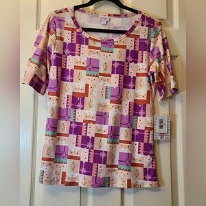 LuLaRoe Gigi NWT Short Sleeve Top ~ Soft Leggings Fabric ~ Size Medium